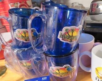 Margaritaville Plastic Mugs - perfect for your poolside party or beach trip!