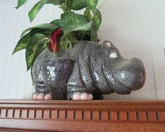 Ceramic Hippo Planter