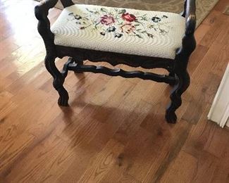 Wonderful needlepoint bench