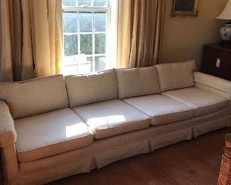 Long sofa... off white stripe