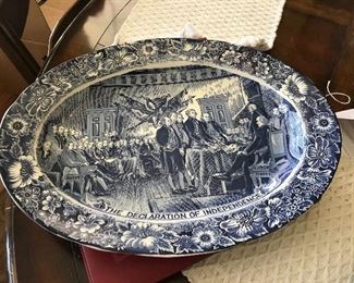 Declaration of Independence Ironstone platter