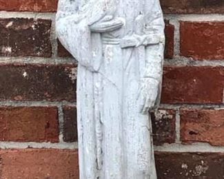 Francis of Assisi Cement 2 ft Statue $45