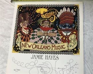 Jamie Hayes Remarque Signed #40/500 New Orleans Music Pint 1996 LAC023https://www.ebay.com/itm/113771209992