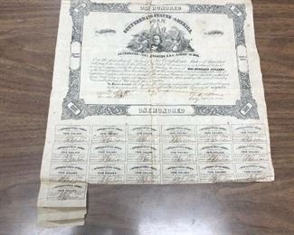 CSA: Confederate States of America $100 Aug 18 1862 Loan Lot # LAC034https://www.ebay.com/itm/113771221202