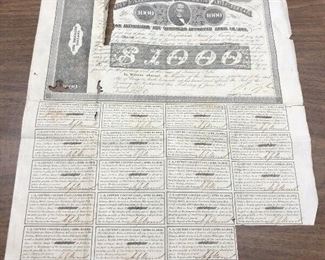 CSA: Confederate States of America $1000 April 30, 1963 Bond Lot # LAC036 New Orleans Stampedhttps://www.ebay.com/itm/113771222522
