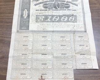 CSA: Confederate States of America $1000 April 3, 1963 Loan Lot # LAC040https://www.ebay.com/itm/113771223579