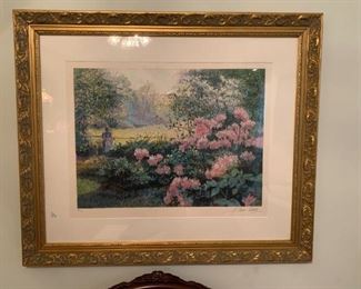 Les Rhododendrons - Original Limited Edition signed by the artist Claude Pissarro
