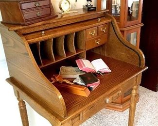 A Fab Ladies Size Roll Top Desk...