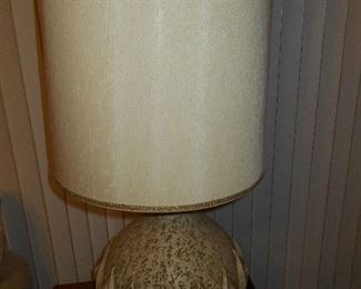 Heavy chalk vintage lamp