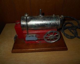 Electric toy steam engine