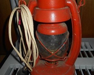 Elgin vintage lantern converted to electric