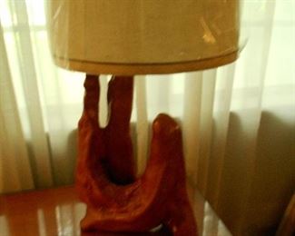 Cypress knee lamp