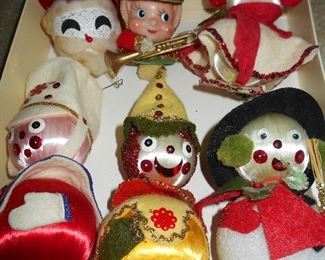 Vintage Christmas hand made ornaments