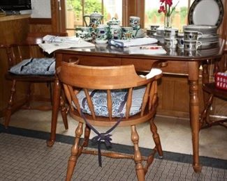 Pennsylvania House table and 3 chairs