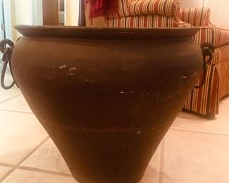 Hand-Hammered Huge Copper Kettle/Cauldron with Copper Handles 18 inches Tall x 20 inches wide