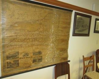 vintage 1848 NYS map s augustus mitchell