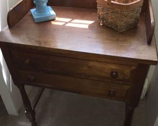 Antique 2 drawer stand