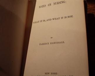 Notes on Nursing by Florence Nightingale - first edition