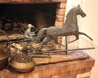 Horse & jockey weathervane