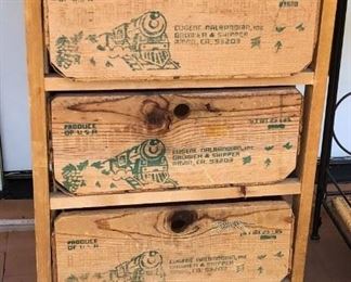 Wood Box Storage Unit 