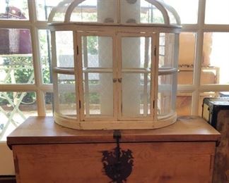 Lovely Birdcage (we have 2!), Vintage Trunk