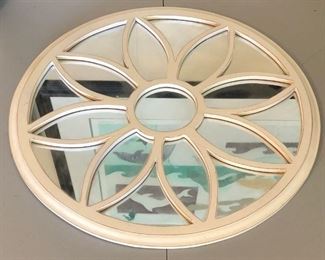 Round Floral Mirror 