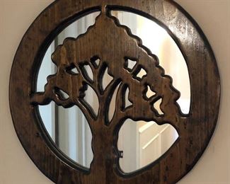 Wood Carved Mirror