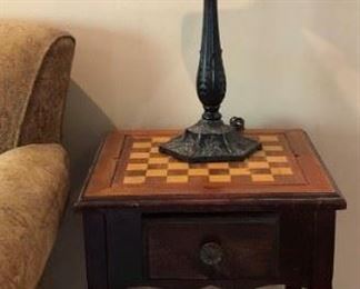 Game Table/End Table, Table Lamp