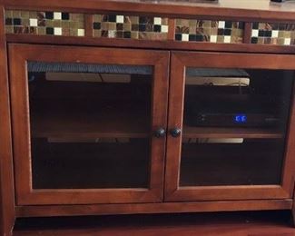 Tiled Accent Media Stand 