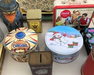 Assorted Vintage Tins