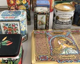Assorted Vintage Tins