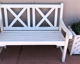 White Bench, Planters,,,