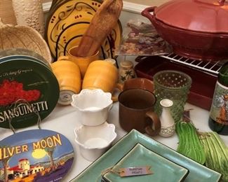 Assorted Plates, Platters, Mugs...