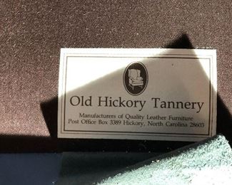 Old Hickory Tannery Chair and Ottoman
