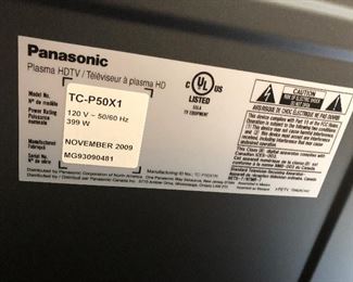 Panasonic Plasma Flat Screen TV