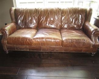 LEATHER SOFA BY RALPH LAUREN