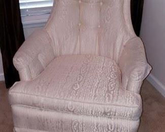 White Custom Upholstered Chair