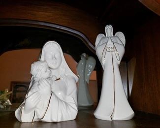 Mary and Jesus, Angel porcelains