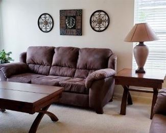 Couches and Expandable Coffee Table