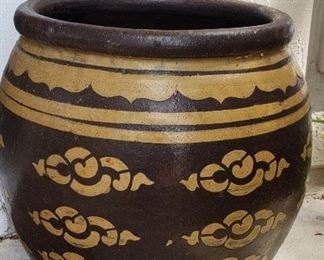 Hand Painted Art Large Pottery Planter Pot