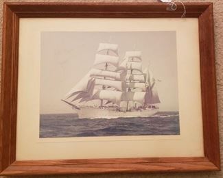 U.S Ship Framed Photgraph