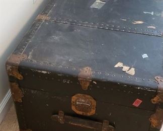 WW2 Captain Footlocker Trunk with Key