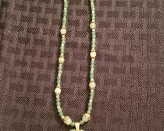 Jade and 14k Necklace