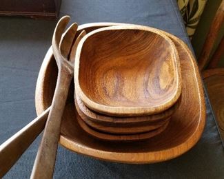 Goodwood Teak Salad Bowl Set