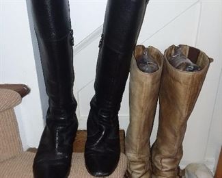Leather Knee High Boots (Imported From France)