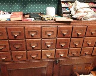 24 over two door card file cabinet.