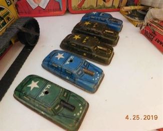 Vintage tin toys.