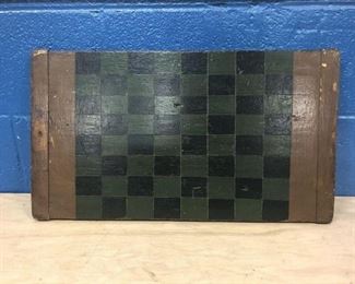 antique chess / checker board 