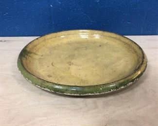 antique pottery underplate