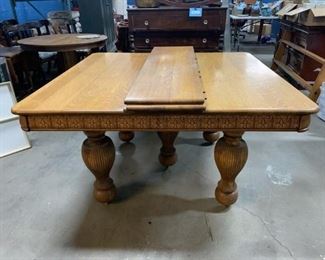 antique quartersawn white oak table 